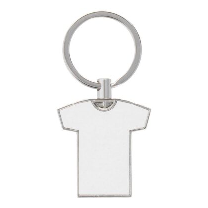 METAL SUBLIMATION KEYRING – T-SHIRT / JERSEY SHAPE