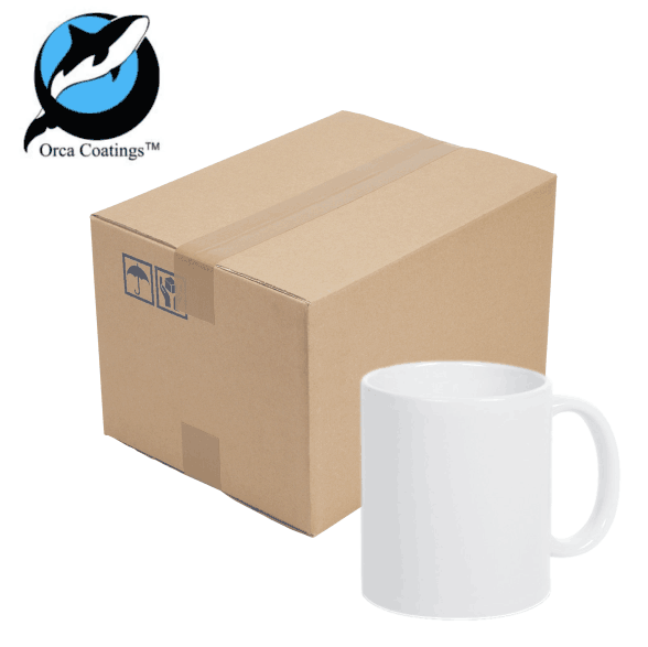 11oz ORCA White Sublimation Mugs, 36 Pack